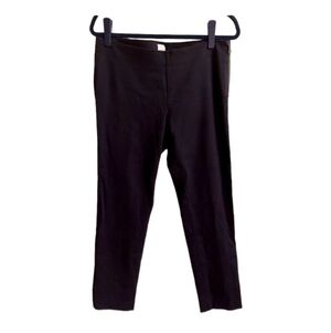 ECRU Cropped Straight Leg Side Zipped Black Pants